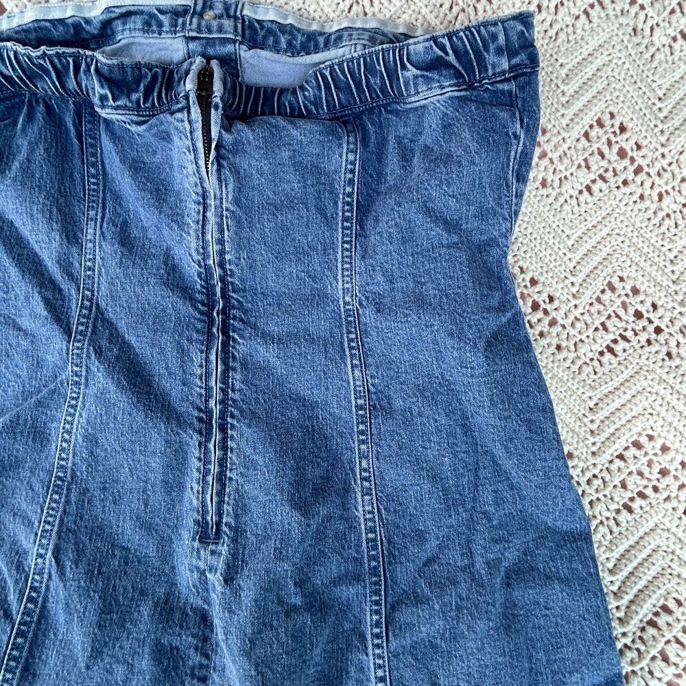 Abercrombie Jean Dress XL Sleeveless Y2K Baddie Indie Sleaze Western Streetwear - Picture 5 of 5